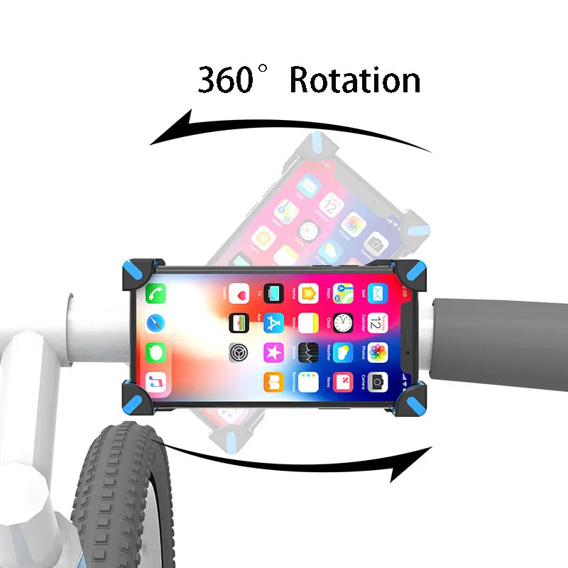 Велосипедный держатель для телефона для скейтборда скутеров мотоциклов электровелосипедов Универсальный руль gps кронштейн регулируемый вращение на 360