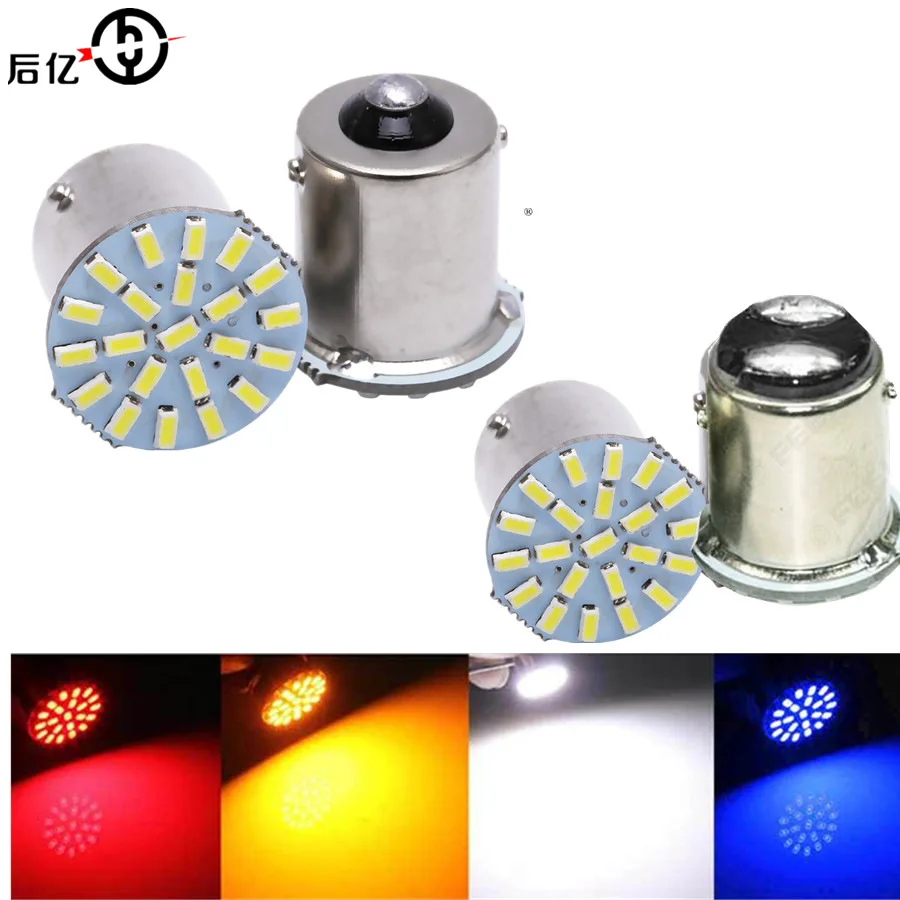 

Automobile Led Turn Signal 1156 1157 3014 7440 22smd 22 Lamp Motorcycle Led Brake Light Led Lights for Car Clearance Sale Items