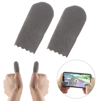 

1Pair Touch Screen Finger Sleeve Sweatproof Breathable Mobile Game Controller Gloves Sensitive Nylon Mobile Touch Accessories