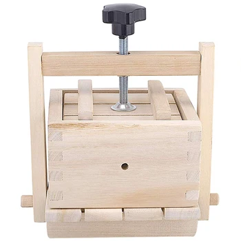 

Press Drainer Easily Removes Water From Tofu, Made of Wood,The Ultimate Presser Built-In Drainage to Avoid Messes, Simple and Ef
