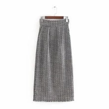 Женская прямая юбка миди для отдыха, весна, женские свободные юбки P1521