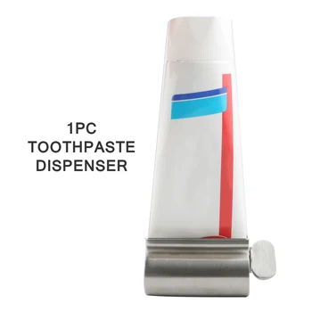 

Portable Rolling Tube Cosmetics Extruder Durable Bathroom Supplies Toothpaste Squeezer Stainless Steel Handheld Manual Press