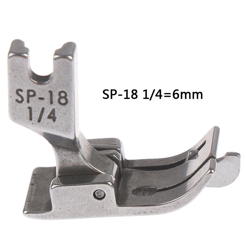 6mm 1 шт. металлическая прижимная лапка SP-18 промышленные для швейной машины плоская автомобиль движется с одноразовым с мультиигловой системой 1/4 1/8 3/8 1/16 3/16 5/16 1/32 - Цвет: 6mm