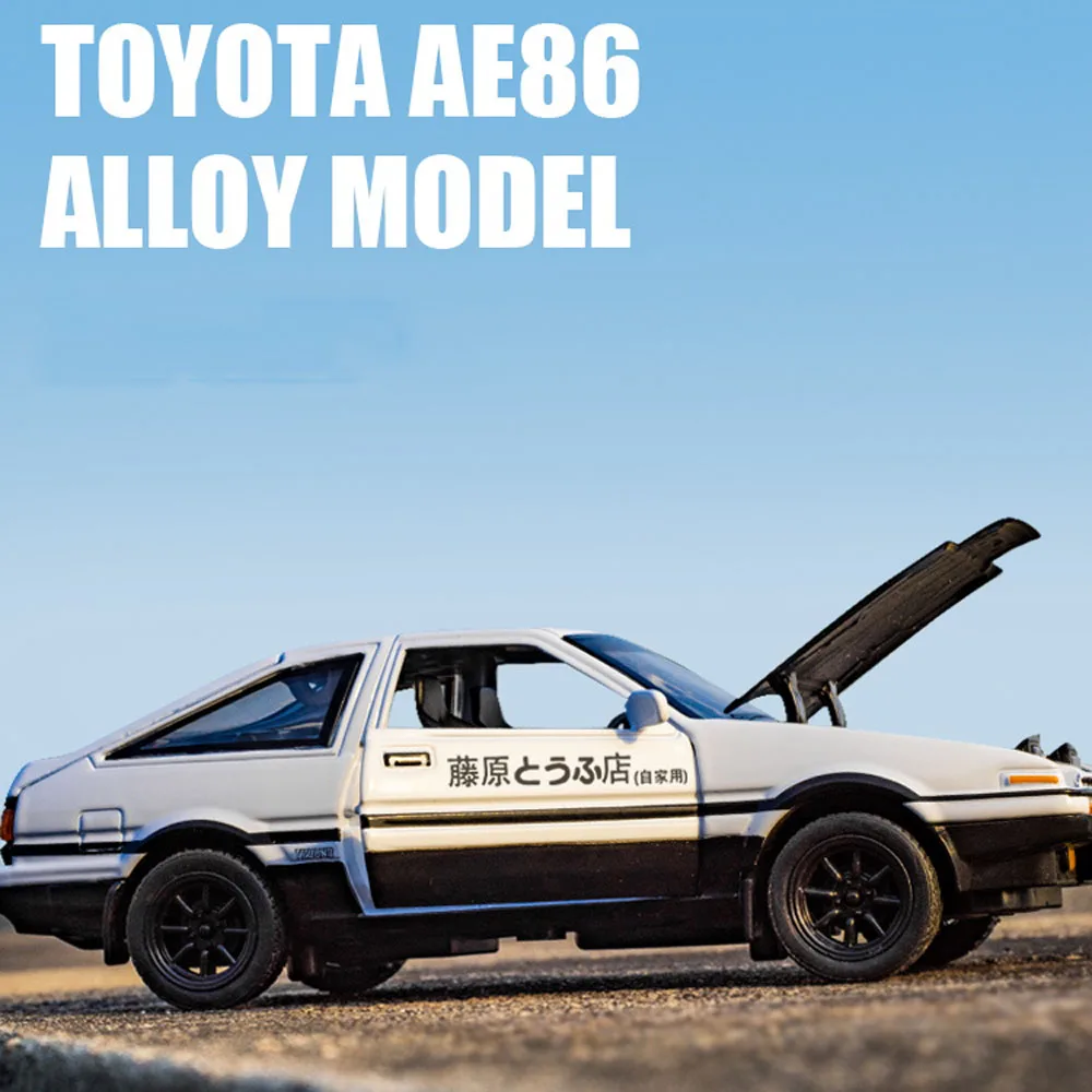 

Die-casting 1:32 toy car INITIAL D AE86 metal toy alloy car and toy car model miniature model collection children's toys