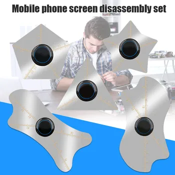 

5pcs Phone Disassembly Tool Kit Stainless Steel Phone Repair Remove Tools QP2