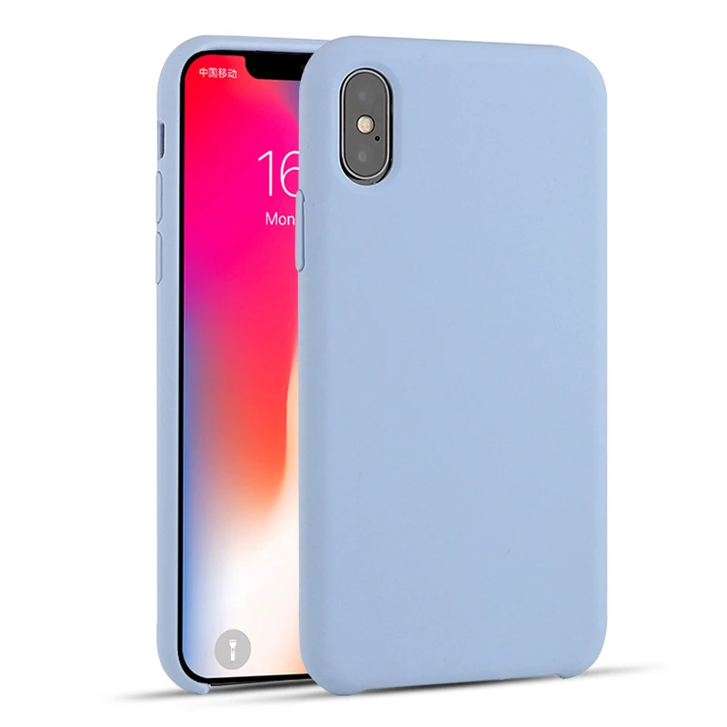 Solid Silicone Phone Case For iPhone XR XS Max Color 7 8 6 6S Plus 11 Pro Back Cover |