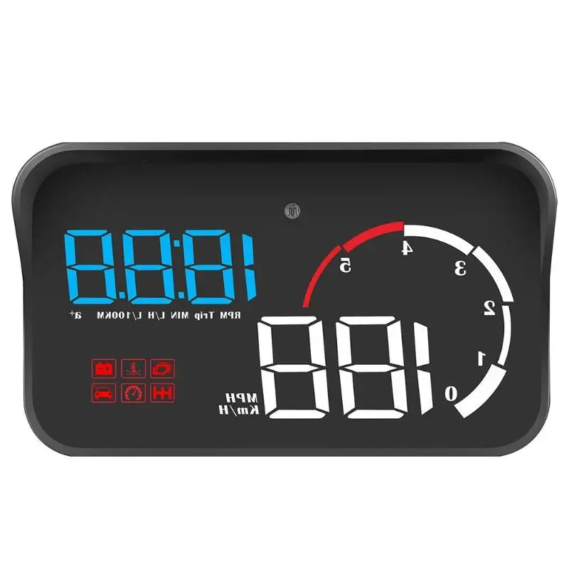 M10 автомобильный HUD OBD II OBD2 дисплей проектор превышения скорости напряжения сигнализации