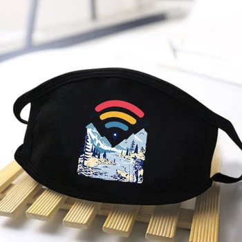 

Mens/Women Cute Cat Cartoon Print Anti Dust Masks Windproof Comfortable Anti Haze Polyesable Face Respirator Anti Mouth Masks