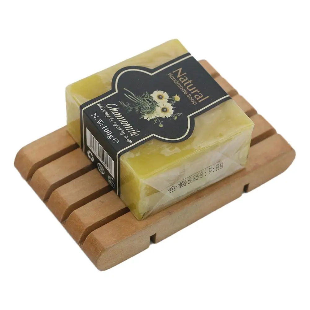 Natural  Handmade Soap Bamboo Charcoal Oil Control Facial Cleaning Soap Chamomile Volcanic mud Hydrating Exfoliating Bath Soap 4
