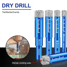 

5MM 6MM 8MM 10MM 12MM 14MM 16MM Brazed Dry Drill Multifunction Marble Vitrified Brick Granite Glass Eye Dryer Open Hole New