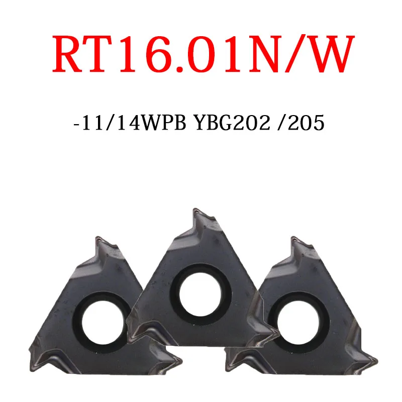 

RT16.01N RT16.01W 11WPB 14WPB YBG202 YBG205 Original Blades Thread Inserts High Efficient 10PCS CNC Lathe Machine Cutter