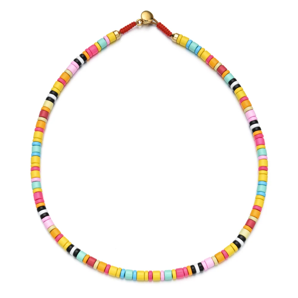 ZMZY New Fashion Boho Tila Beads Spring Choker Necklace Women Wedding Accessories Rope Chain Chokers Jewelry Collier Femme - Image 4