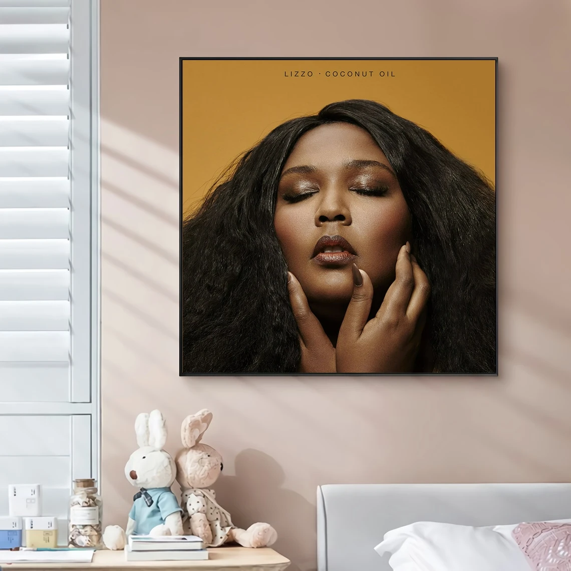 

Lizzo Music Album Cover Canvas Poster Hip Hop Rapper Pop Music Celebrity Wall Painting Art Decoration