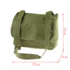 Vintage Canvas Bag Old Fashioned Small Messenger Pouch Military Satchel 2