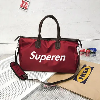 

Net Red 2019 New Style Boarding Travel Bag Men's Hand Short Trip Travel Duffel Bag Women's Large Sports Gym Bag