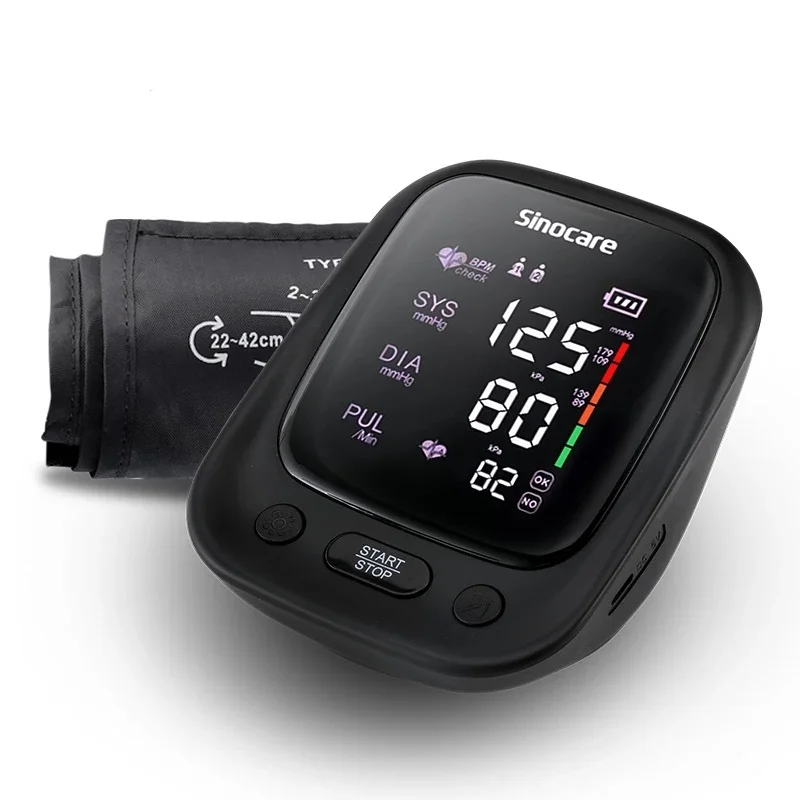 Sinocare Tonometer Digital Blood Pressure Meter for Measuring Arterial Pressure Cuff Sphygmomanometer Upper Arm BP Tensiometro