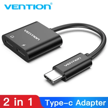 

Vention 2 in 1 USB C Headphone Audio Adapter Type-c to Analog/Digital USB C Earphone Converter for Huawei P30 Pro ipad Pro 2018