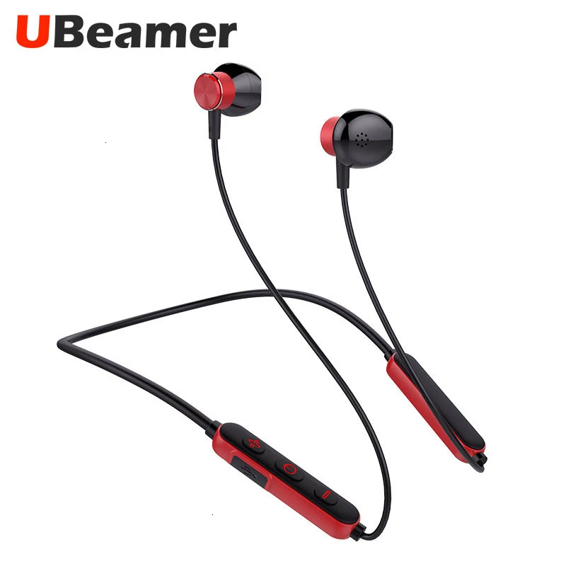 Ubeamer BT10 беспроводные Bluetooth наушники, стерео спортивные водонепроницаемые наушники, магнитные наушники-вкладыши, гарнитура с микрофоном для мобильных телефонов