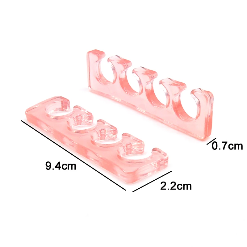2/6/10 Pcs Soft Silicone Toe Separator Flexible Washable Finger Toe Separating Finger Spacer Manicure Straighteners Beauty Tools
