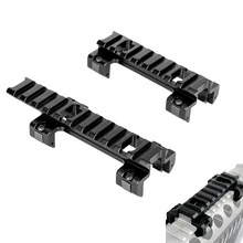 

8 11 Slots 20mm Scope Rail Mount Base Claw For MP5 G3 Series Length 90mm 120mm Picatinny Weaver Rail Adapter Hunting Accessories
