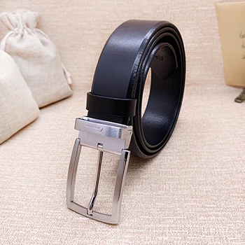 sliver black ciartuar модный ремень для мужчин, ремень высокого качества из натуральной коровьей кожи для костюма 3,4 см с золотой пряжкой - Цвет: sliver black