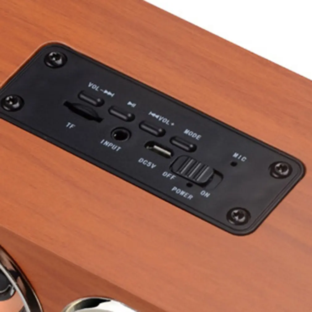 W4 Деревянный беспроводной Bluetooth динамик Портативный hifi шок бас домашний мобильный телефон двойной динамик компьютерное аудио