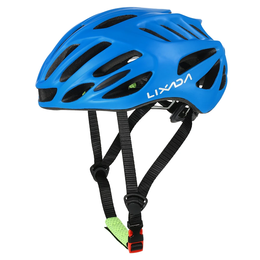 Lixada 32 Vent велосипед шлем емкости Da Bicicleta Сверхлегкий шлем Mtb велосипеда шлем Ciclismo велосипедный шлем 58-63 см - Цвет: Синий