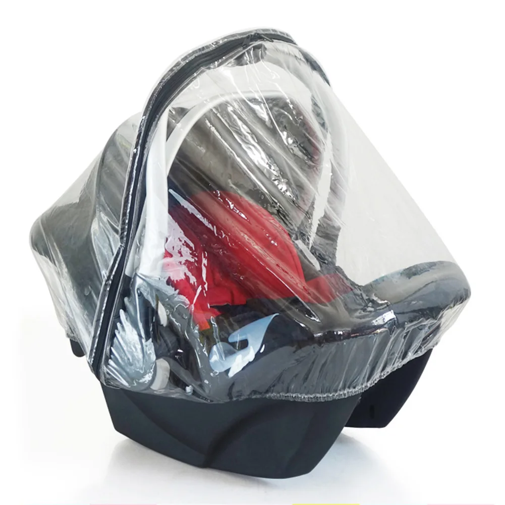 

Rain Cover Car Seat Infant Baby Zipper Accessories Protection Windproof Raincoat Transparent