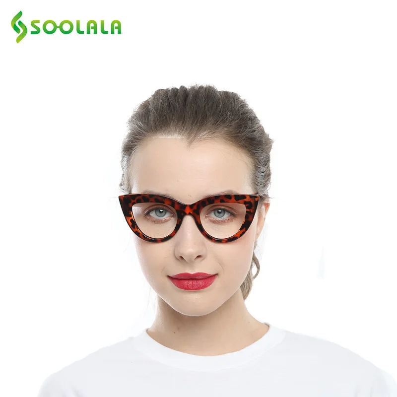 SOOLALA 2 шт очки для чтения «кошачий глаз» женские 1,0 1,25 1,75 2,0 2,25 до 4,0 оправа для пресбиопии Gafas Presbicia