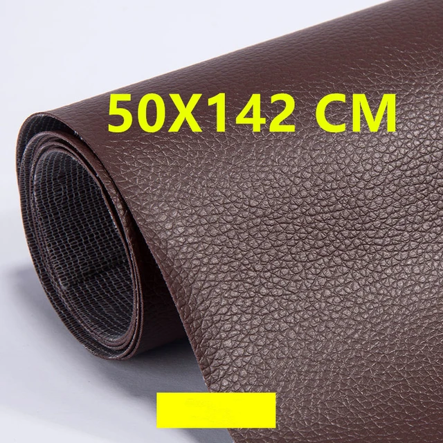  Printed Leather Repair Tape, Self-Adhesive Leather Repair Patch  for Couch Furniture Sofas Car Seats, Advanced PU Vinyl Leather Repair Kit  (Yellow Brown,150 * 140cm)