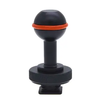 

Underwater Ball Arm Adapter Connector Mount Adapter Base Waterproof Housing Hot Shoe Extension Bracket for Photography