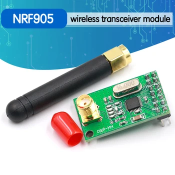 

NRF905 Wireless Transceiver Module Wireless Transmitter Receiver Board NF905SE With Antenna FSK GMSK Low Power 433 868 915 MHz