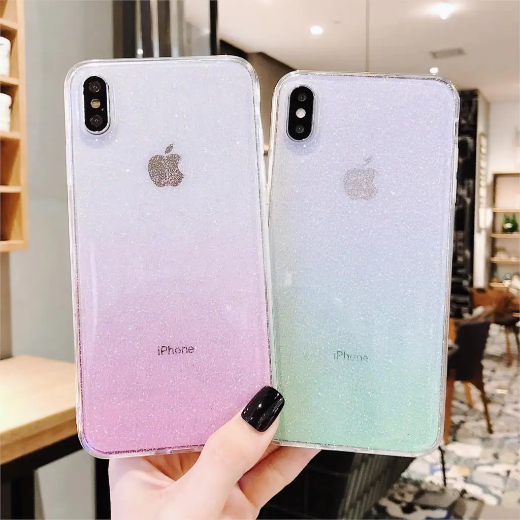 Блестящий блестящий чехол для apple iphone 11 Pro Max эпоксидная звезда прозрачный Iphone X XR XS