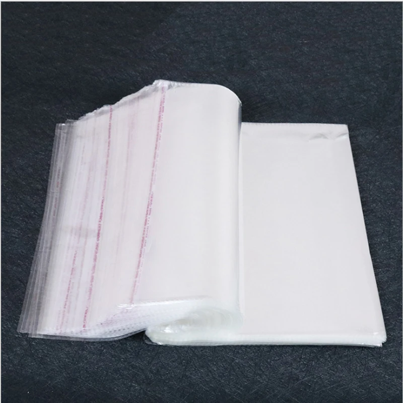 

Hot selling 1000pcs/lot 25*34cm-30*40cm Clear Plastic Bags Self Adhesive Seal Packaging bags for daily supplies can custom