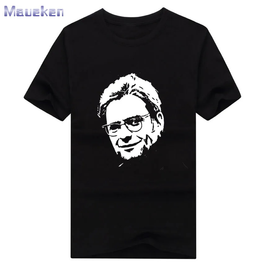 1 Летняя футболка Jurgen Klopp shadow, футболка из хлопка, мужская повседневная футболка для фанатов, подарок 0630-2 - Цвет: 1
