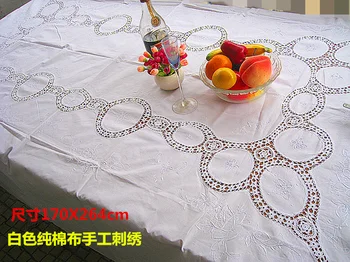 

Foreign trade handmade embroidery bed cover handmade crocheted tablecloths embroidered fabric specials