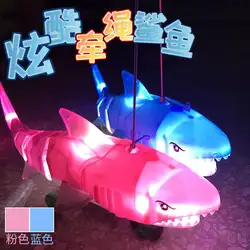 Поводок Акула уличный поставщик Электрический поводок серии животных светильник и звук универсальный акула
