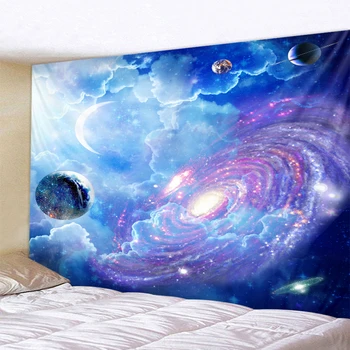 

Cosmic Starry sky Decor Psychedelic Tapestry Wall Hanging Indian Mandala Tapestry Hippie Tapestry Wall Cloth 4 Size