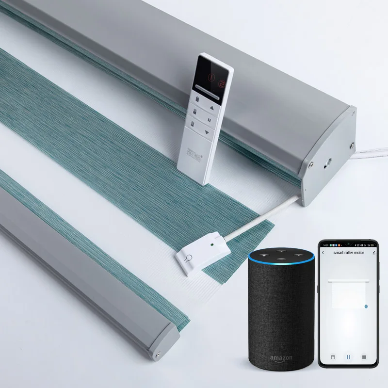TUYA Smart Control моторизованные оттенки зебры Индивидуальный размер WiFi мотор