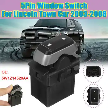 

5Pin Electric Power Window Switch Button 5W1Z14529AA For Lincoln Town Car 2003 2004 2005 2006 2007 2008