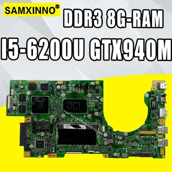 شراءK501UW اللوحة لابتوب For Asus K501UQ K501U اختبار اللوحة الأصلية DDR3 8G-RAM I5-6200U GTX940M