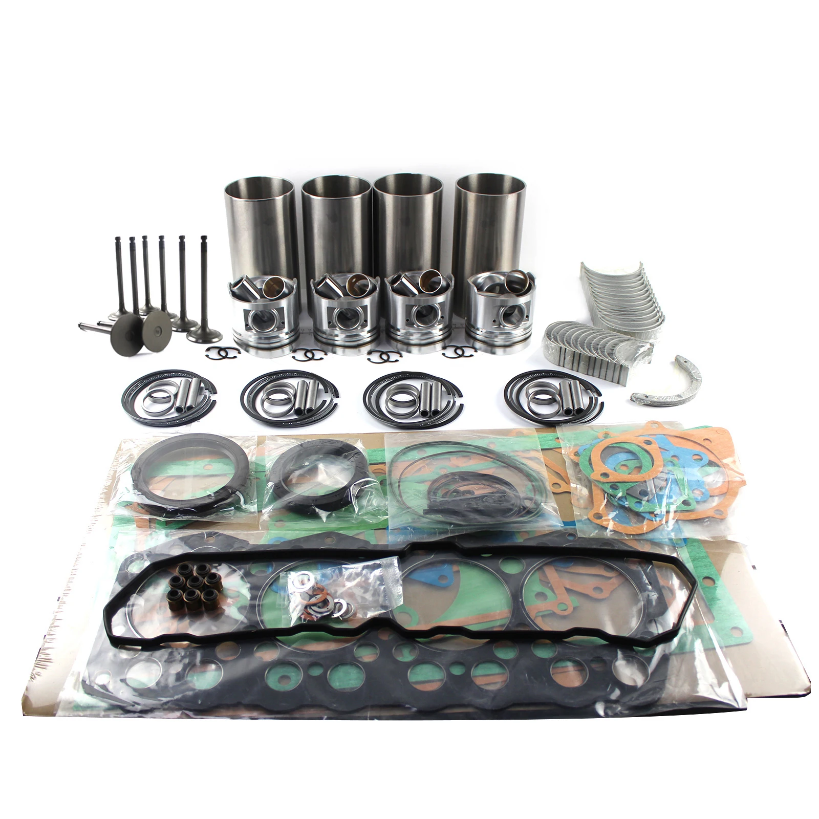 Overhaul Rebuild Kit For Yanmar 4TNE98 Engine Hyundai Doosan Excavator TL130 Skid Loader Pistons Liners Bearing Sets | Автомобили и