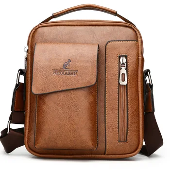 

Luxury Men Messenger Bags man Crossbody Business Casual bag Travel Handbag for Male Designer Leather Shoulder Bag bolsos hombre