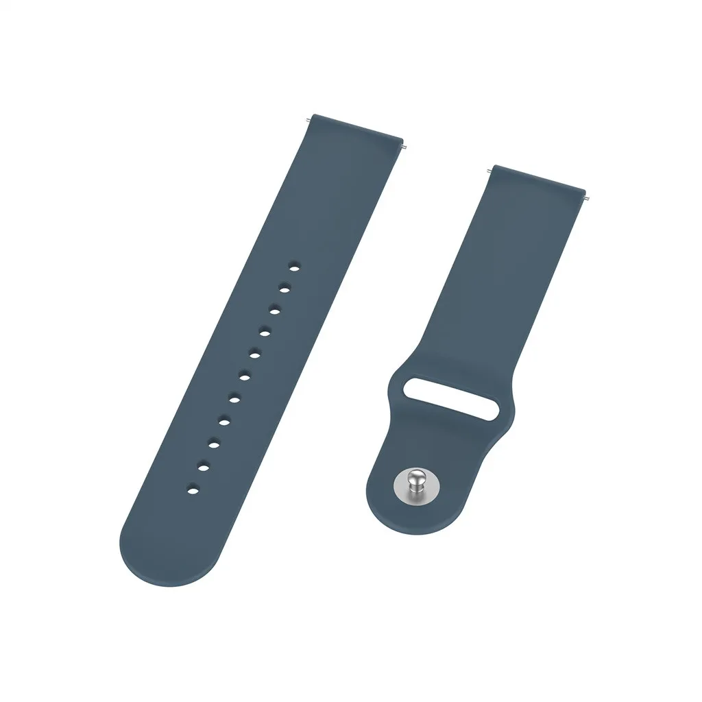 Ouhaobin мягкий силиконовый сменный ремешок для наручных часов ремешок для Ticwatch C2 ремешок для часов с пряжкой Смарт часы ремешок 18 мм 827#2 - Цвет: NY