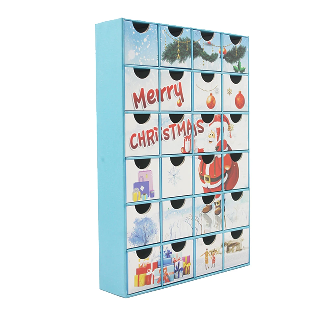 

Reusable New Year Drawers Craft Home Decoration Party Christmas Countdown Kids Gift Paperboard Advent Calendar Box Holiday Toy