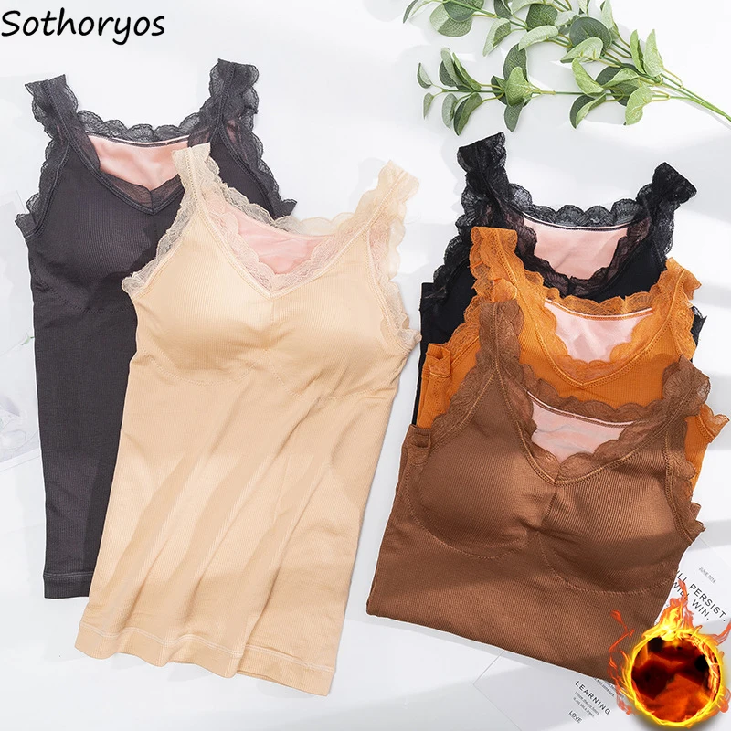 Winter Thermal Underwear Tops Women Thicker Plus Velvet Sexy Lace V-neck Solid Slim Fitness Chic Elegant Warm Seamless Sleepwear |