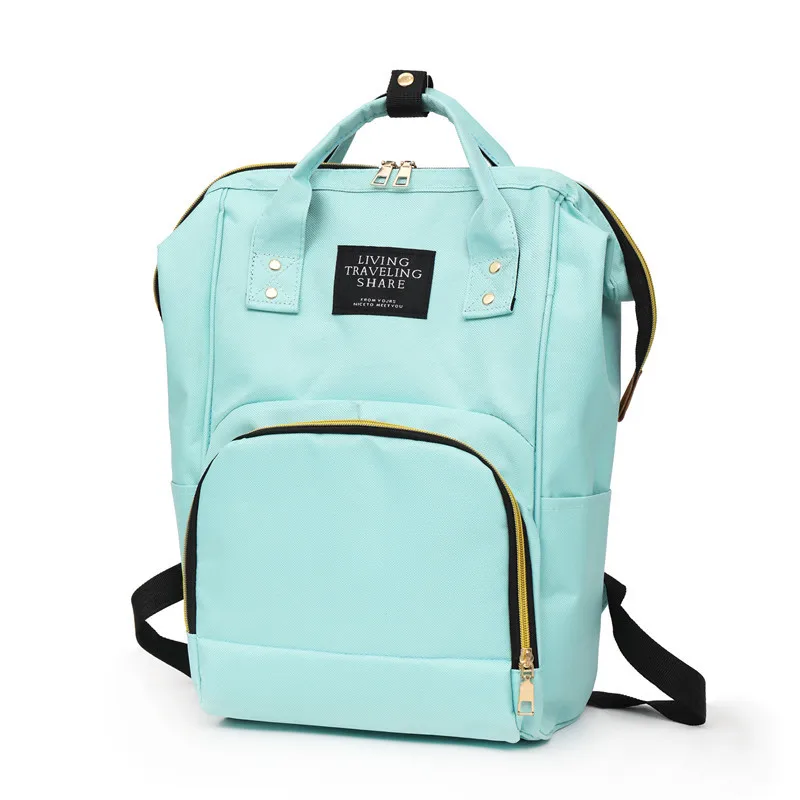 Новая сумка для детских подгузников, сумки для детских колясок, большая емкость, водонепроницаемый Набор сумок для подгузников, дорожный рюкзак для беременных, сумка для кормящих - Цвет: Зеленый