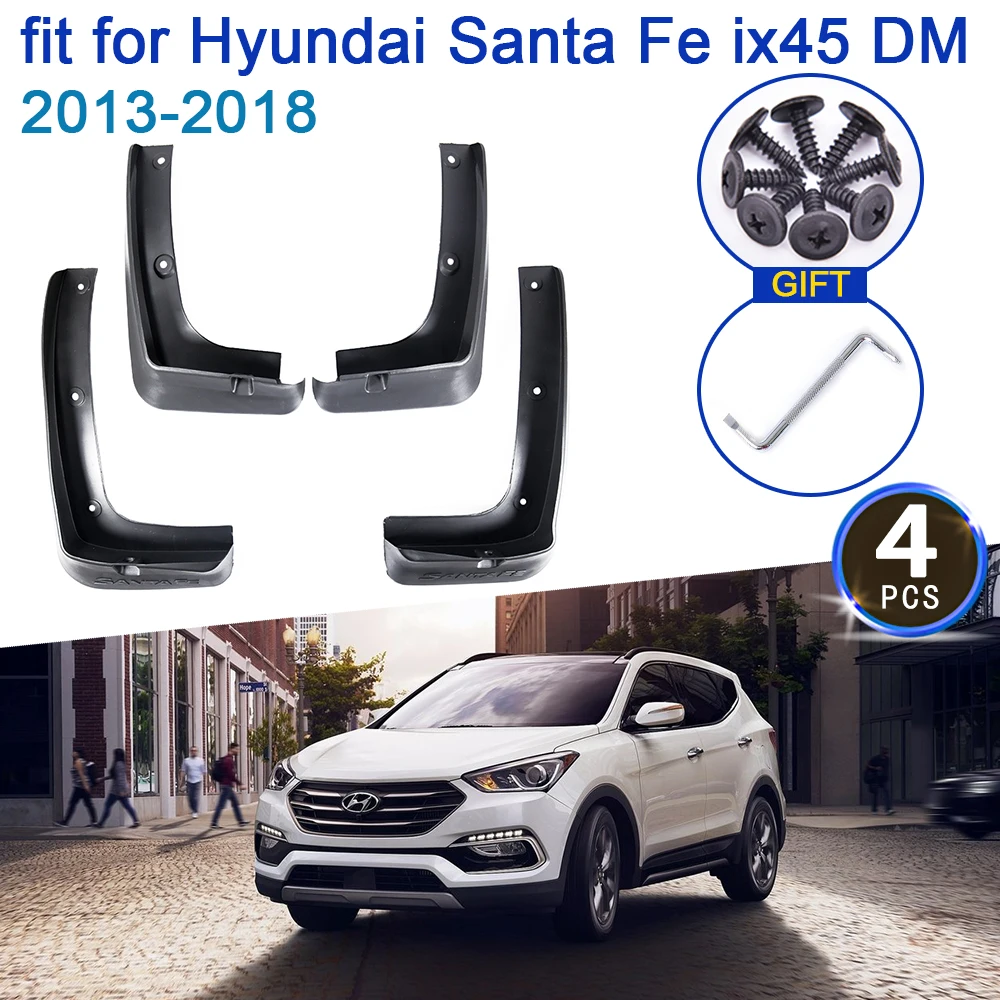 Для Hyundai Santa Fe ix45 2013-2018 DM 3rd Gen автомобиля брызговик 4x крыло брызговиков Средства