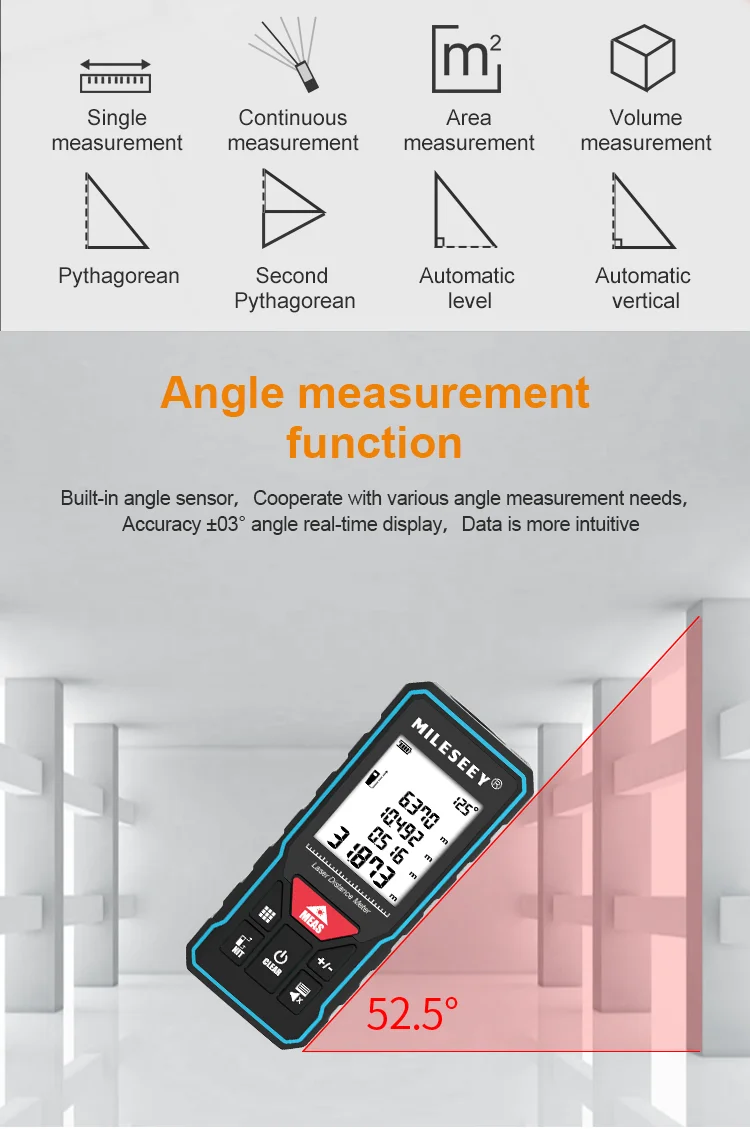 red litmus paper Mileseey Laser Rangefinder X5 лазерная рулетка Laser finder  Digital Laser Distance Meter Laser Meter Laser Tape Measure best oscilloscope