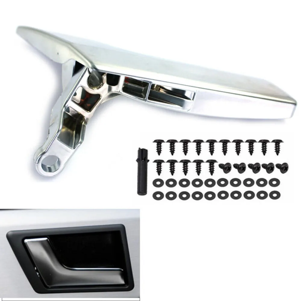 Авто ABS Матовый Серебряный Внутренний интерьер дверная ручка левый Драйвер